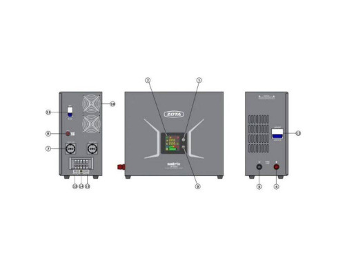 Источник бесперебойного питания ZOTA Matrix WT1400 1400 Вт 24 В ZX3468814140