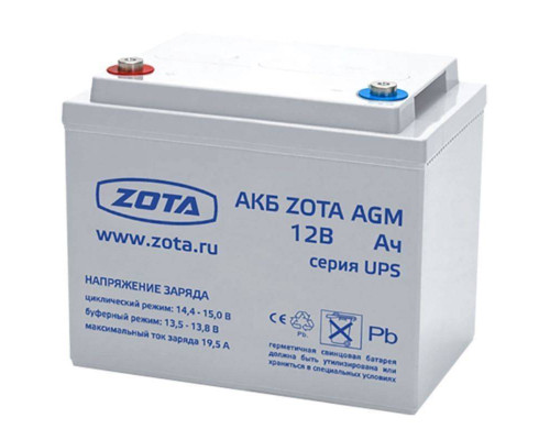 Аккумуляторная батарея ZOTA AGM 100-12 12 В 100 Ач AGM 100-12