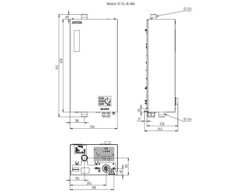 Котел электрический ZOTA Balance V2 30 кВт АZB3468421030